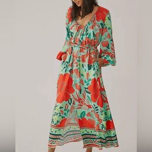 Anthropology multi coloured dress